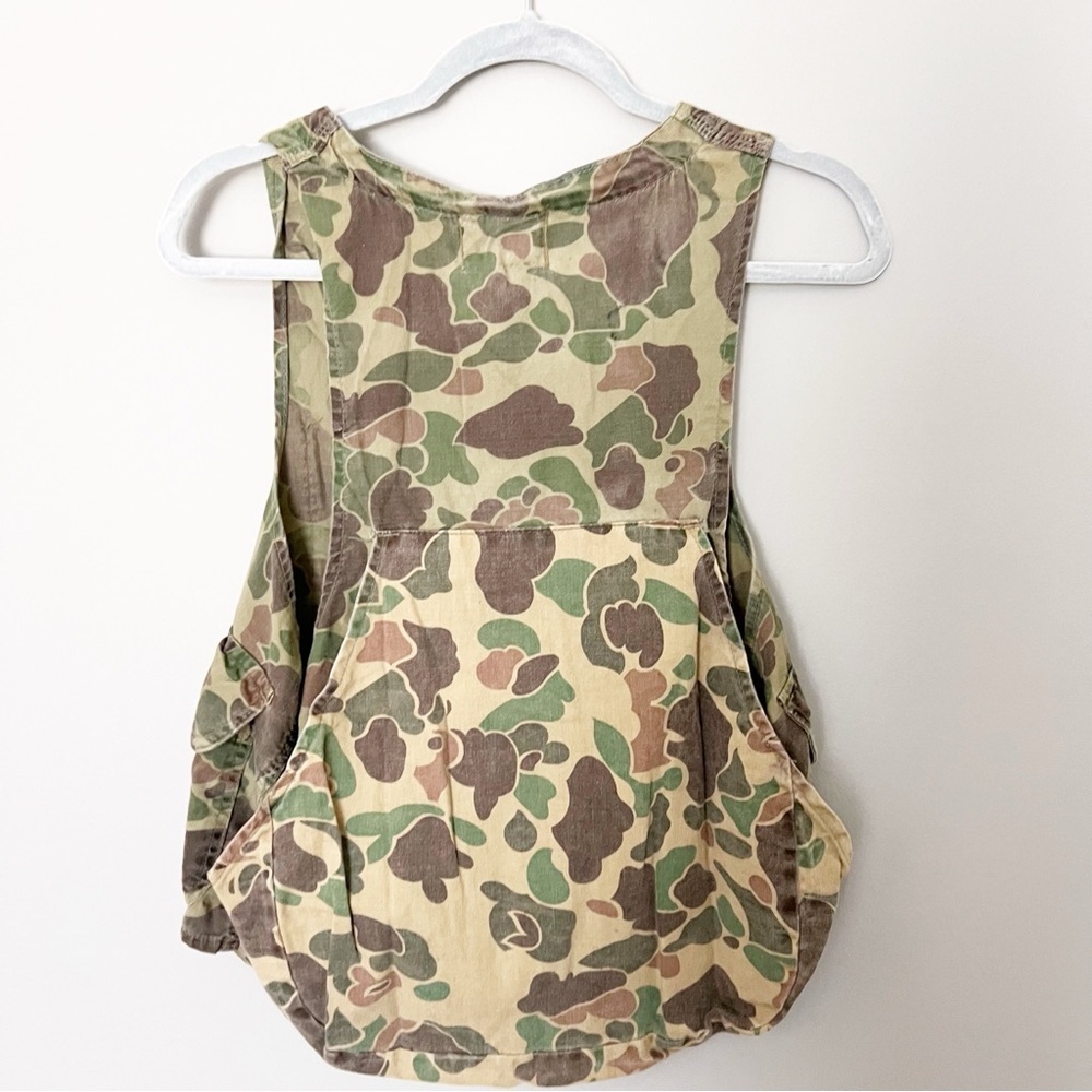 BLACK SHEEP 60s 70s Camo Vest Duck Hunting
Shooting Game Pouch Duck Vintage - Picture 2 of 5
